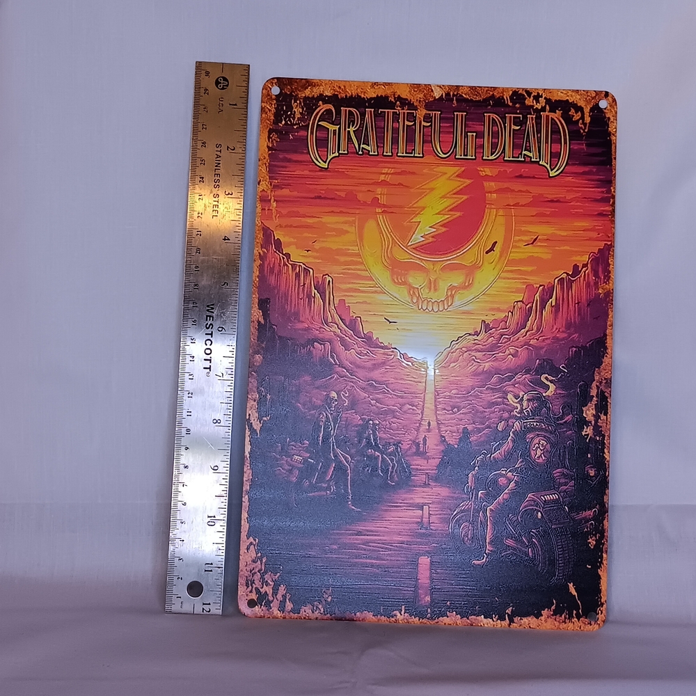 Grateful Dead Orange and Yellow Art & Decals Wall Decor